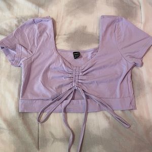 Purple crop top